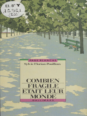 cover image of Combien fragile était leur monde